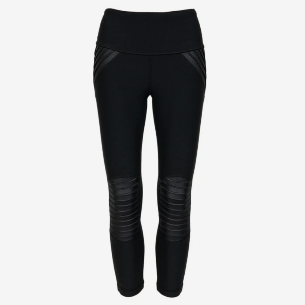 90 Degree by Reflex Women's High Waist Moto Capri